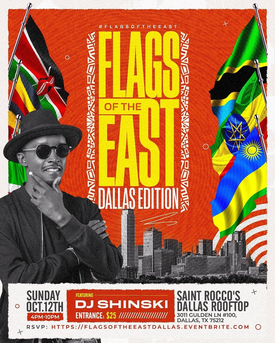 Flags of the East Dallas edition flyer